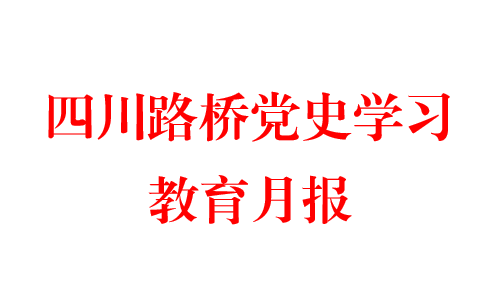 四川路桥党史学习教育月报  第一期